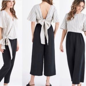 Vetta Capsule Striped Wrap Top Medium